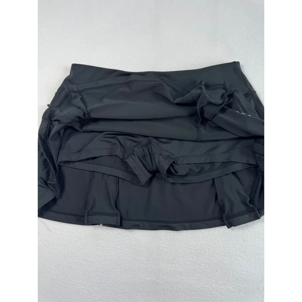 Athletic‎ Nike Womens Medium Skort Black Dri-FIT Tennis Golf Built-in Shorts